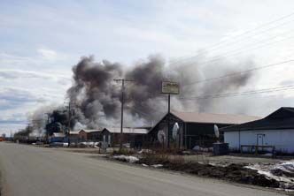 Warehouse fire